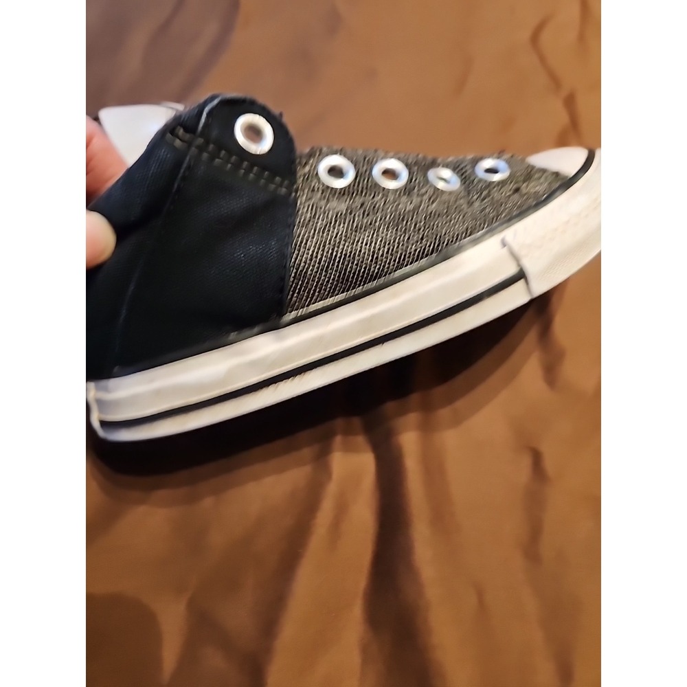 Converse Medium Top  Size 12 Junior Grey Sneakers - Picture 9 of 15